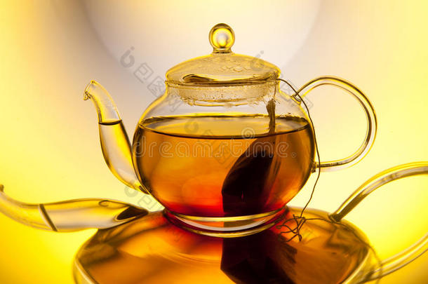 玻璃茶壶配茶