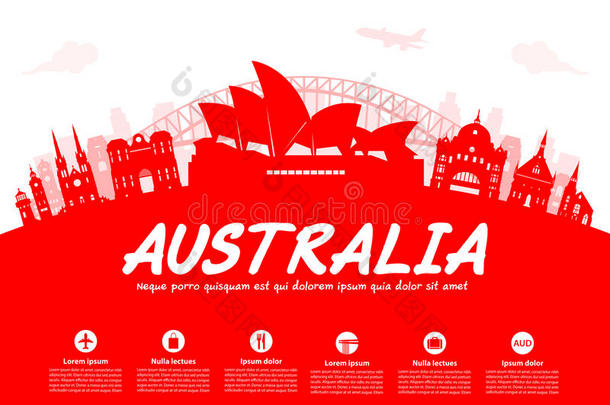 澳大利亚旅游地标。