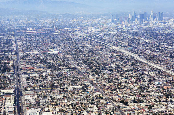 <strong>美国洛杉矶</strong>的鸟瞰。
