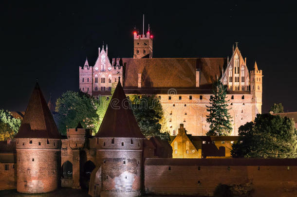 最大的砖城堡随函附上的欧洲