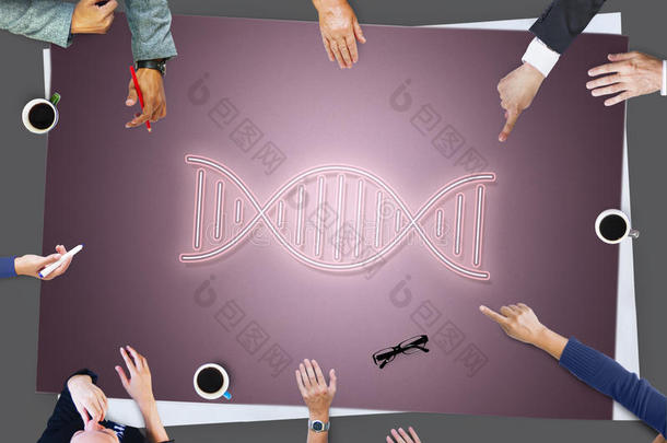 DNA螺旋生命科学图形概念