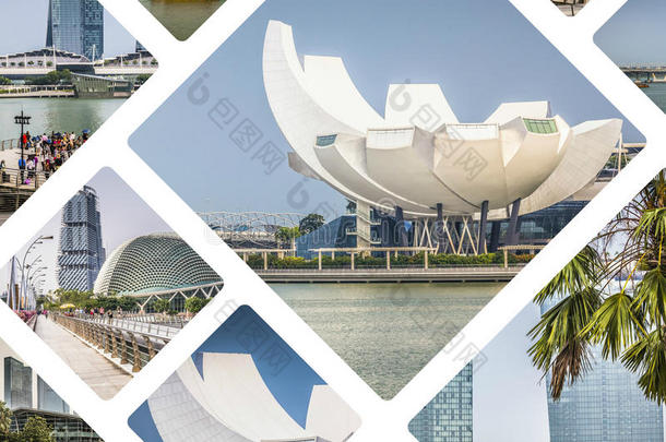 新加坡图片拼贴-旅行背景（我的照片）