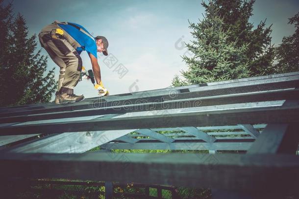 建设者建筑白种人混凝土建设