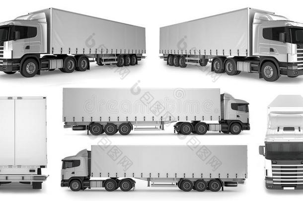 6x<strong>大卡车</strong>背景-空白模型设计品牌