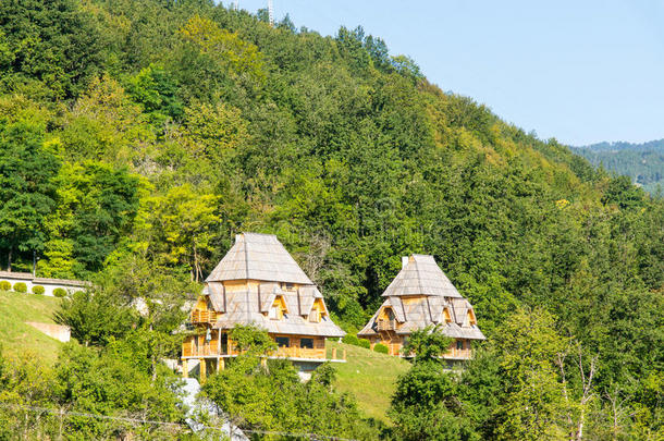 在塞尔维亚的迪纳里克阿尔卑斯山为游客提供的<strong>招待</strong>所