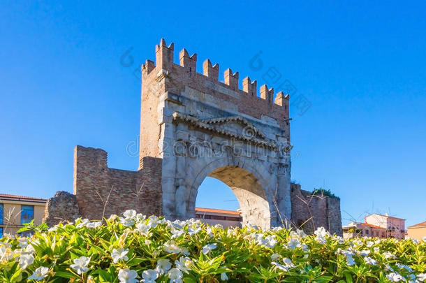 奥古斯都拱门在里米尼，历史上的意大利地标