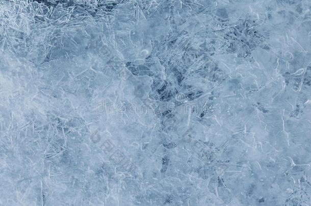 蓝色冰质感，抽象背景
