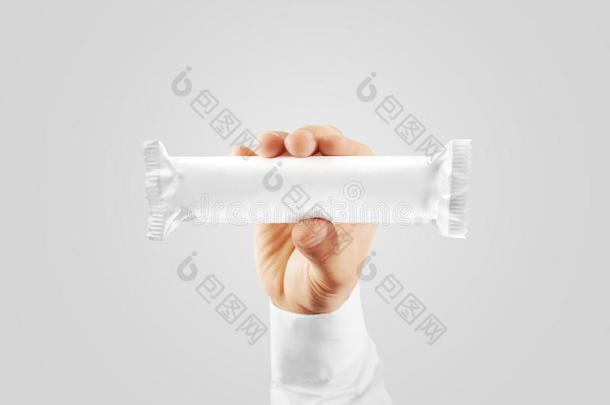 空白白色糖果棒塑料包装模拟牵手