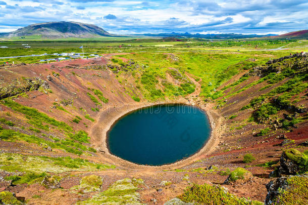 冰岛火山口湖