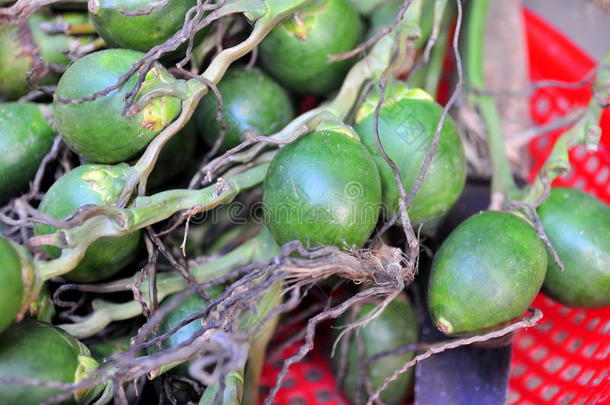 槟榔水果在越南当地市场出售