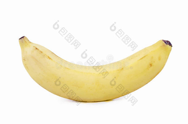 <strong>纯白色</strong>背景上的香蕉