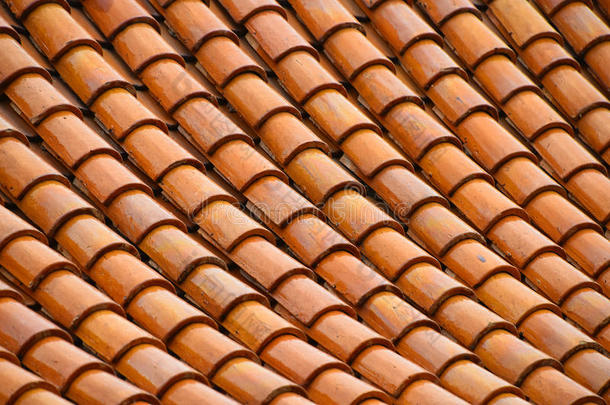 金黄色釉面亚洲古董屋顶瓷砖