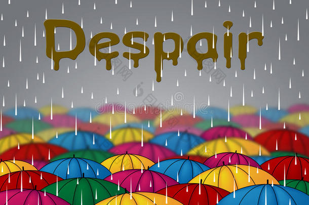 绝望的雨代表下雨的绝望和下雨