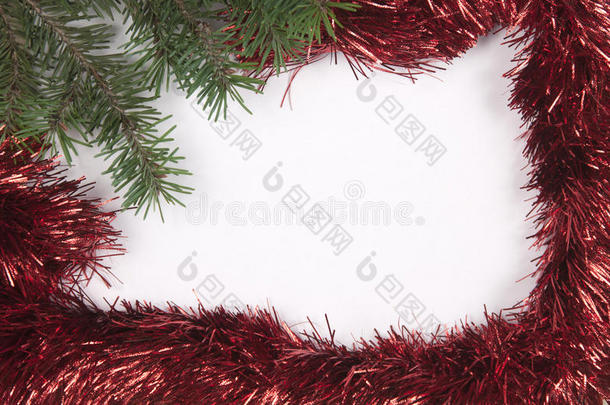 圣诞节和新年框架边框背景