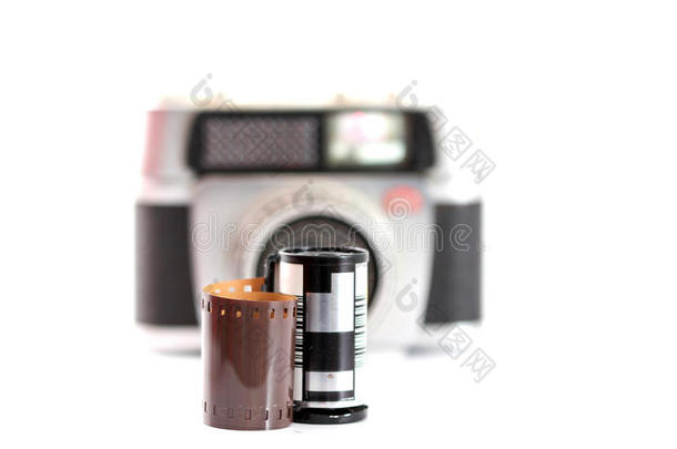 35毫米背景照相机碳罐捕获