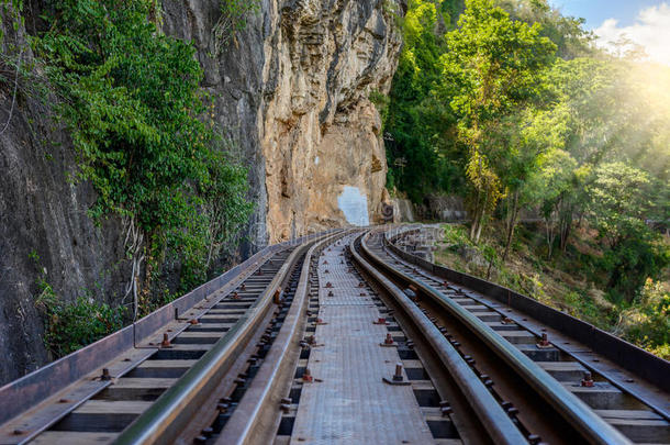 死亡铁路，在第二次世界<strong>大战</strong>期间建造，泰国坎查纳布里