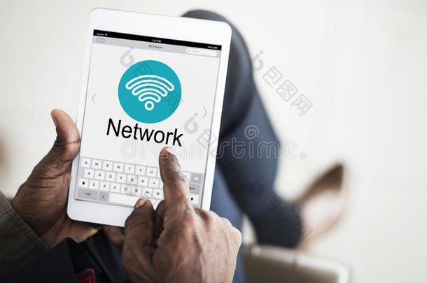 连接互联网网络wifi概念