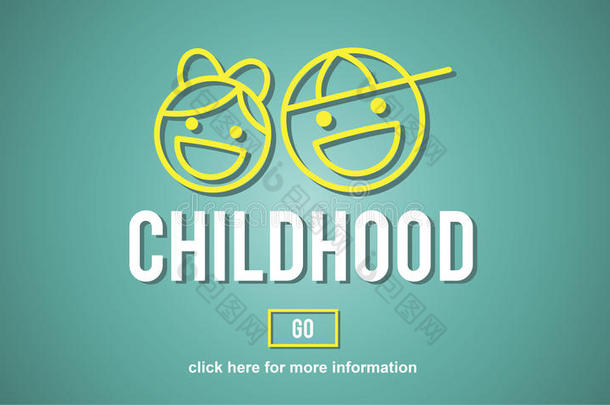 儿童童年儿童后代网站的概念
