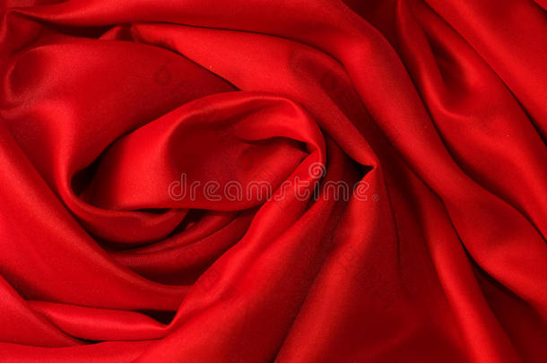 光滑雅致的红绸