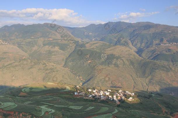 东川红色土地全景，中国云南省的<strong>地标</strong>之一