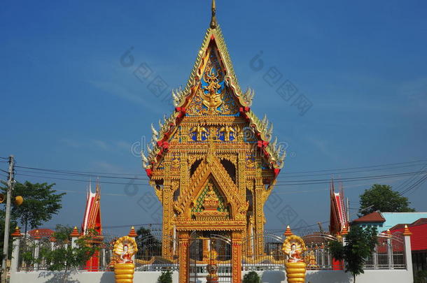精心制作的泰国寺庙