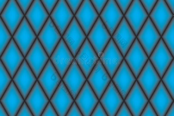 抽象几何图案。 对角线背景。 抽象钻石装饰品。 蓝色菱形纹理
