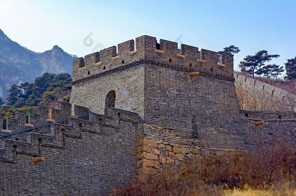 中国长城的大瞭望塔