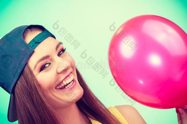 气球<strong>生日帽子</strong>无忧无虑的庆祝