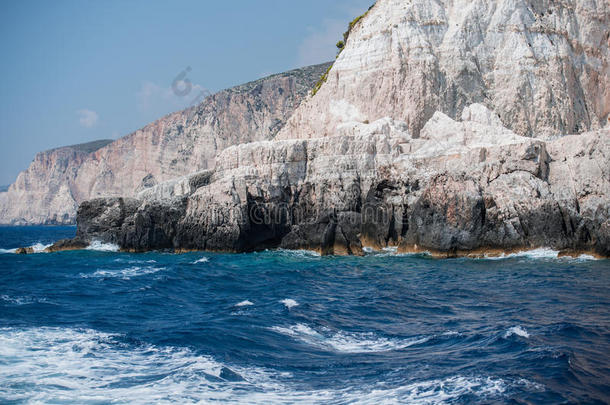 海湾蓝色斗篷悬崖海岸