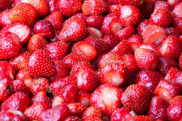 水果壁纸-大量草莓