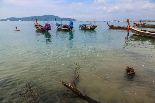 亚洲海湾海滩美丽的蓝色