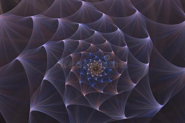 抽象螺旋分形计算机生成图像