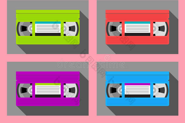 20世纪80年代箱卡盒式磁带丰富多彩的