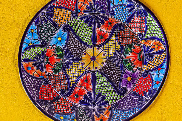 彩色陶瓷墨西哥板瓜纳华托墨西哥