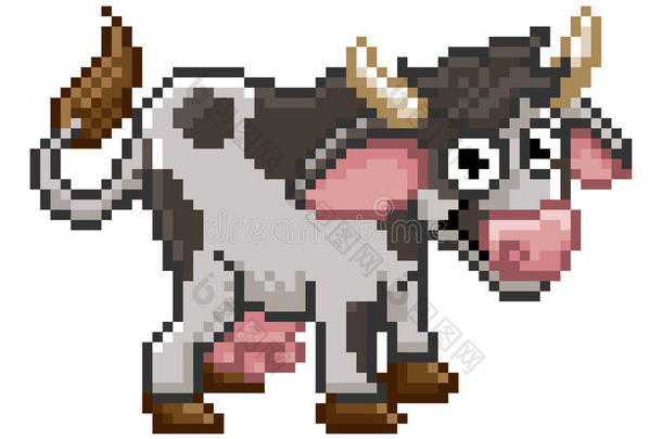 动物艺术背景一点公牛