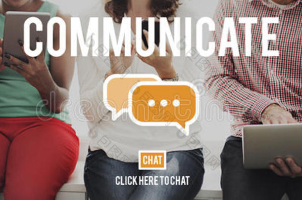 沟通在线连接聊天社交媒体的概念