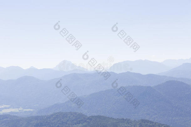 阿尔卑斯山巴伐利亚卡文德尔风景冷淡