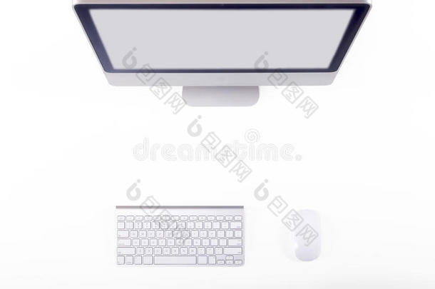 应用程序背景空白的商业计算机
