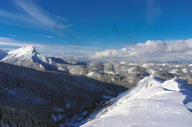 大雪山山峰的美丽景色