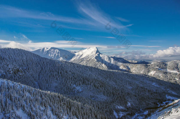 大雪山山峰的美丽景色