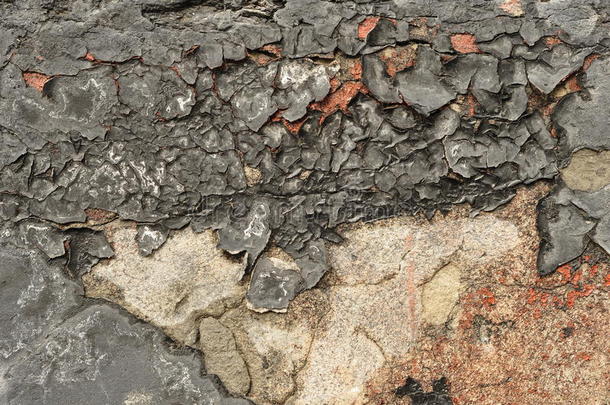 背景黑色水泥混凝土裂纹