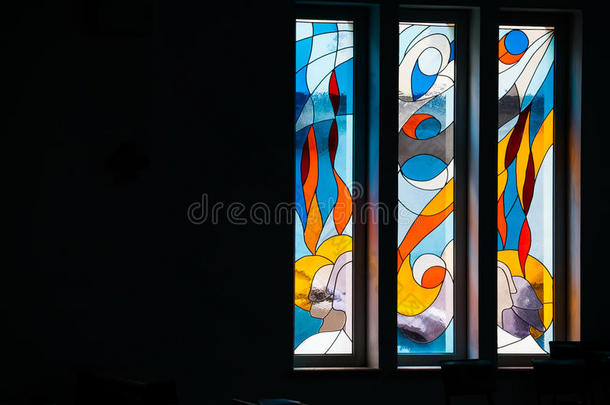 摘要艺术教堂装饰玻璃