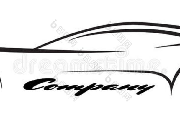 汽车符号剪影汽车公司经销商车辆标志矢量图标