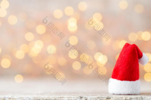圣诞装饰圣诞帽。<strong>年份</strong>背景。