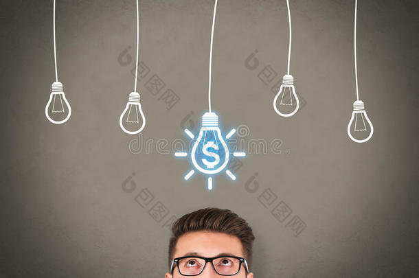 灯泡金融和创新的概念
