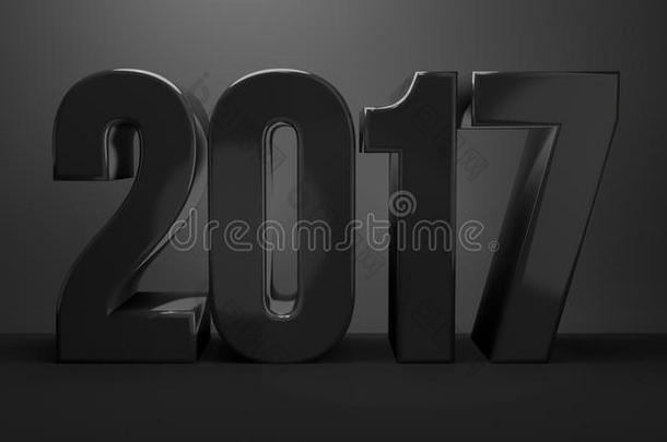 2017年西尔维斯特三维渲染2017年新年