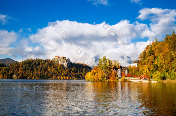 流血湖与旧城堡，斯洛文尼亚，欧洲