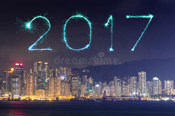 2017年香港烟花爆竹新年快乐