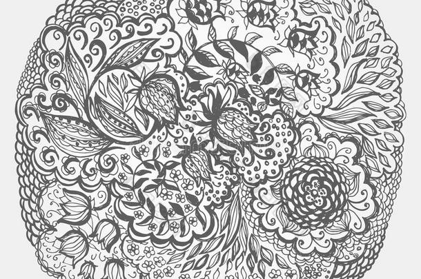 花卉<strong>涂鸦纹身</strong>设计。