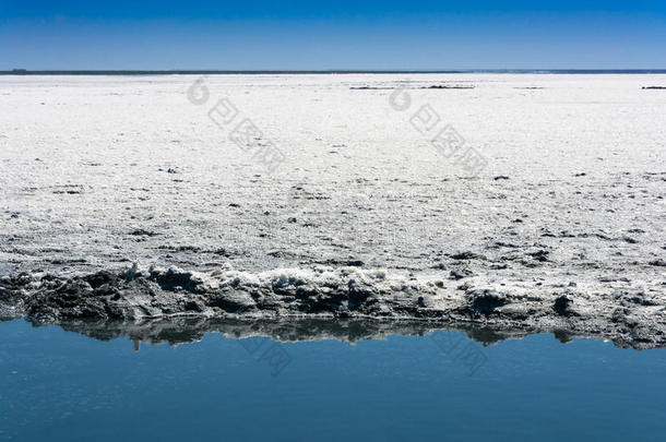 埃尔顿湖的异国咸泥。
